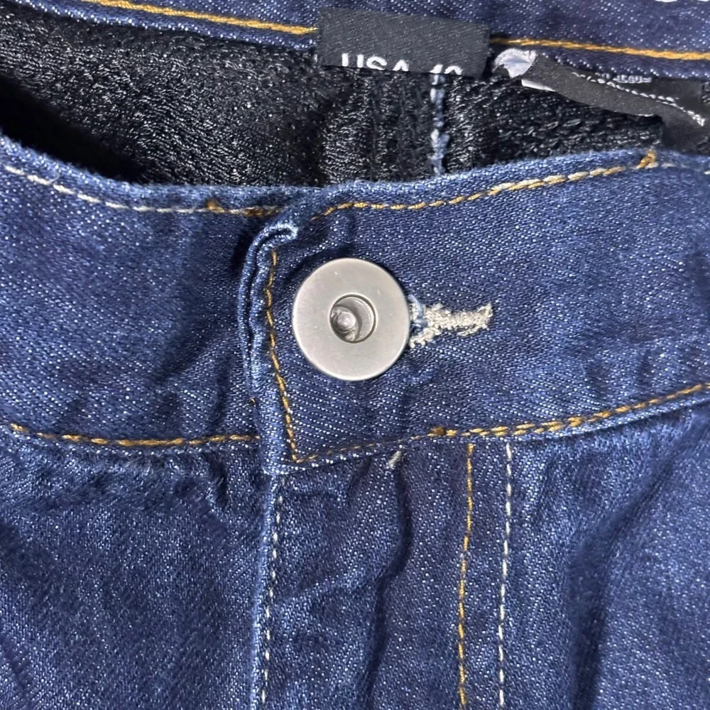 Iron Workers 10398 Mens Motorcycle Riding Jeans Blue Denim Straight Leg Size 40